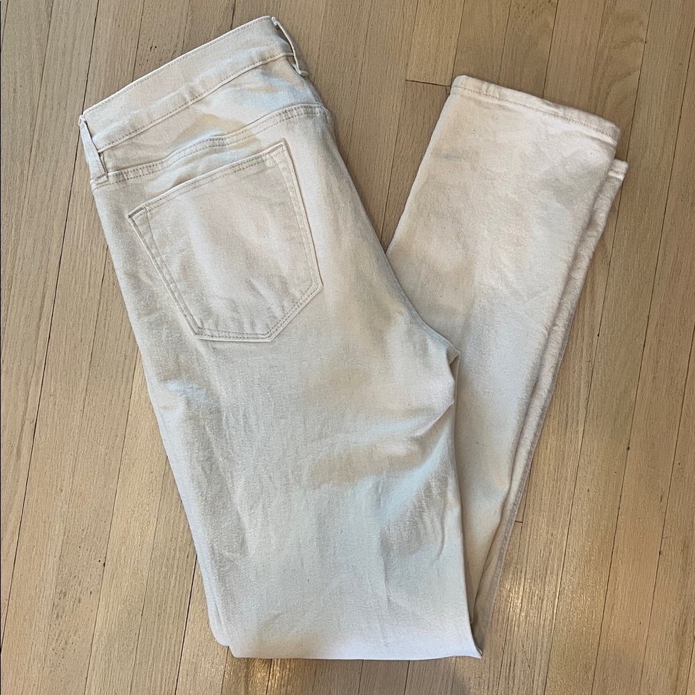 Banana Republic Men’s Off-White/ Cream Slim Fit Jeans
